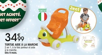 Cora x Carrefour Tortue aide à la marche offre