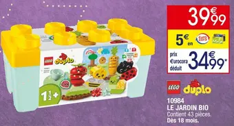 Cora x Carrefour Lego 10984 le jardin bio offre