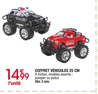 Cora x Carrefour Coffret véhicules 25 cm offre