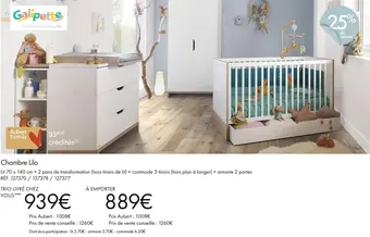 Aubert Galipette chambre lilo offre