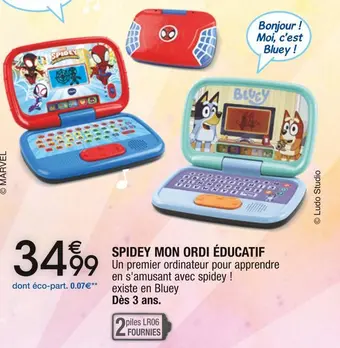 Spidey mon ordi éducatif