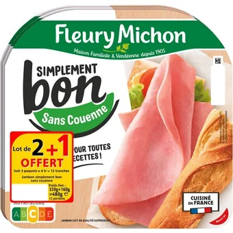 Carrefour Market Fleury michon jambon simplement bon offre