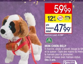 Cora x Carrefour Giochi preziosi mon chien billy offre