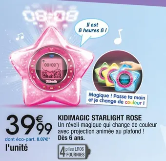 Cora x Carrefour Kidimagic kidimagic starlight rose offre