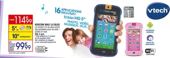 Cora x Carrefour Vtech kidicom max 3.0 bleu offre