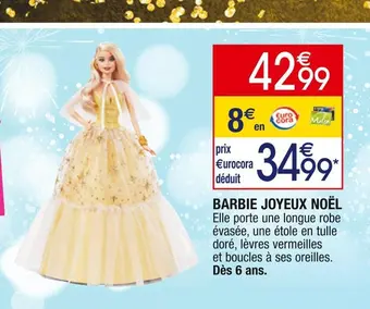 Cora x Carrefour Barbie joyeux noël offre