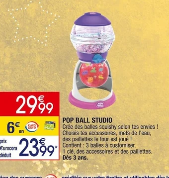 Cora Pop ball studio offre