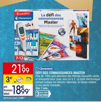 Clementoni défi des connaissances master