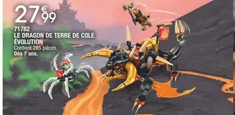 Cora x Carrefour 71782 le dragon de terre de cole évolution offre