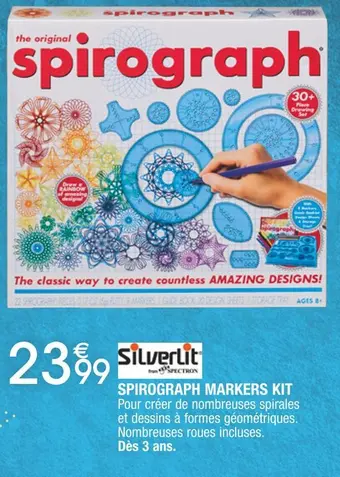 Cora x Carrefour Silverlit spirograph markers kit offre