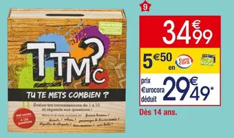 Cartamundi tu te mets combien ?