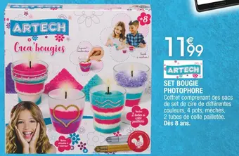 Cora x Carrefour Artech set bougie photophore offre
