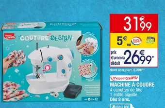 Cora x Carrefour Maped machine à coudre offre