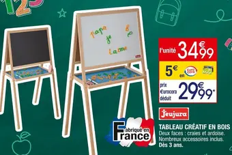 Jeujura tableau créatif en bois