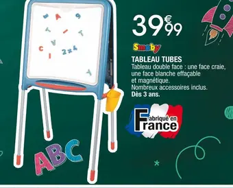 Cora x Carrefour Smoby tableau tubes offre