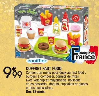 Cora x Carrefour Ecoiffier coffret fast food offre