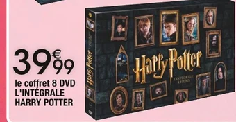 Cora x Carrefour Harry potter le coffret 8 dvd l'intégrale offre