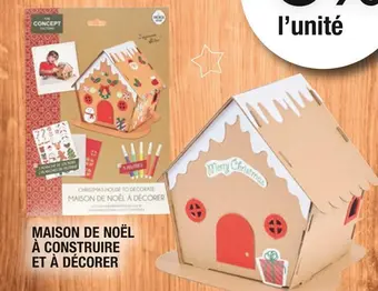 Cora x Carrefour Maison de noël à construire et à décorer offre