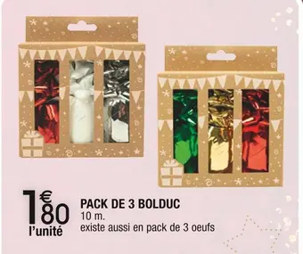 Pack de 3 bolduc