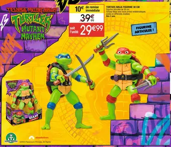 Cora x Carrefour Tortues ninja figurine 30 cm offre