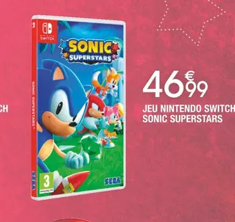 Cora x Carrefour Nintendo jeu nintendo switch sonic superstars offre