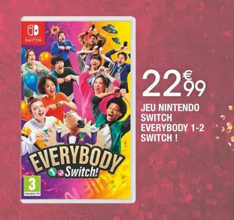 Cora x Carrefour Nintendo jeu nintendo switch everybody 1-2 switch ! offre