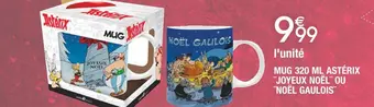 Cora x Carrefour Mug 320 ml astérix ̈joyeux noël ̈ou ̈noël gaulois ̈ offre