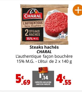 Coccinelle Express Steaks hachés CHARAL offre