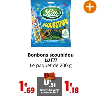 Coccinelle Express Bonbons scoubidou LUTTI offre