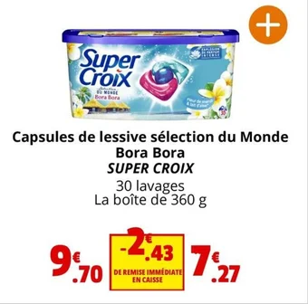 Coccinelle Express Capsules de lessive sélection du Monde Bora Bora SUPER CROIX offre