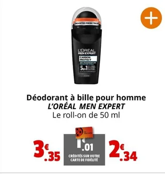 Déodorant à bille pour homme L'ORÉAL MEN EXPERT