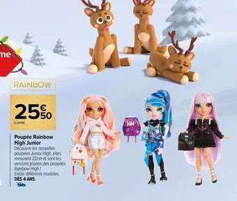Carrefour Market Poupée Rainbow High Junior offre