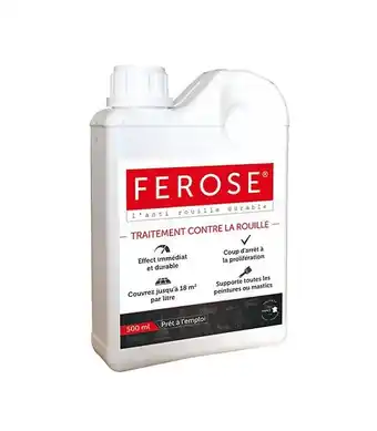 Brico Cash Traitement curatif anti rouille convertisseur de rouille ferose - bidon 500 ml offre