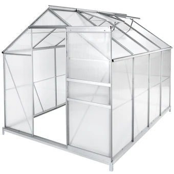 Serre de jardin avec embase en aluminium