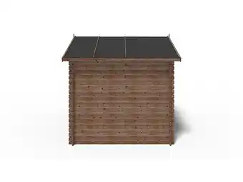 Bricomarché Abri de jardin en bois | 7,50m2 | 3,23x2,74m | ep. 28mm | couleur marron | dom28 | altanka offre