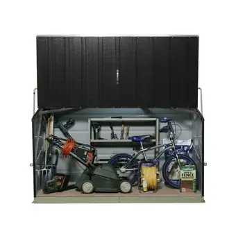 Bricomarché Coffre de rangement métal 1500l anthracite - 1,51m² utile - storeguard offre