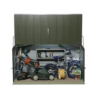 Bricomarché Coffre de rangement métal 1500l vert - 1,51m² utile - storeguard offre