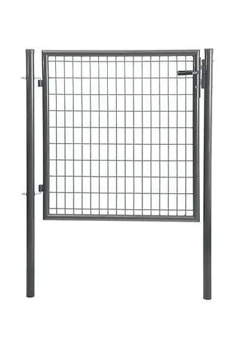 Bricomarché Portillon grillagé avec serrure - gris - 1,20x1m offre