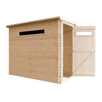 Bricomarché Timbela m306a - abri de jardin en bois - h198 x l239 x l144 cm / 2.63 m2 offre