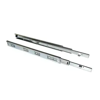 Bricorama Paire de coulisses pour tiroirs - à billes - 45 x 300 mm - a sortie totale - avec équerres - zingué offre
