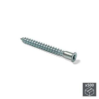 Bricorama Emuca vis autotaraudeuse, à tête plate allen, d. 5 mm, 50 mm, acier, zingué offre