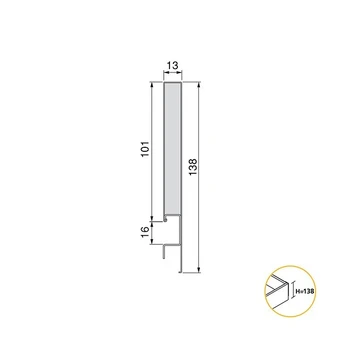 Bricorama Emuca tiroir extérieur concept 30 kg hauteur 138 mm, 400, gris anthracite, acier offre