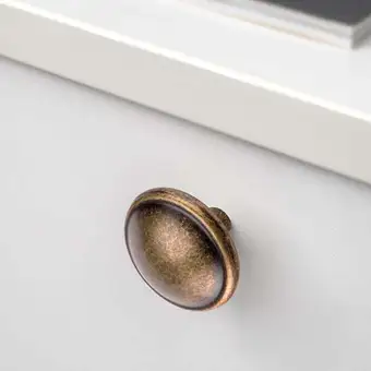 Bricorama Emuca bouton pour meuble mali, ø 32, zamak, noir offre
