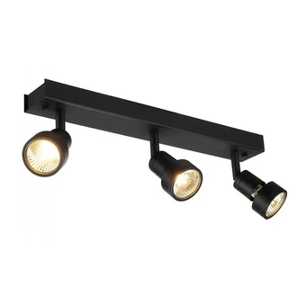Bricomarché Applique intérieure orientable puri 3 gu10 noir mat max. 3x50w anneau déco inclus offre