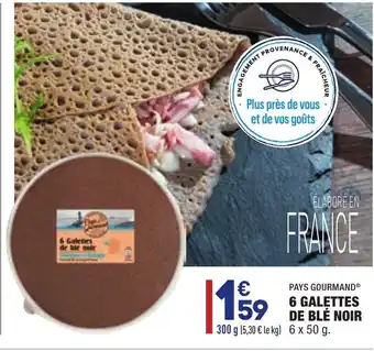 ALDI 6 Galettes de blé noir offre