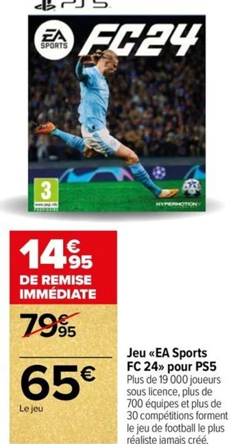 Carrefour Market Jeu EA Sports FC 24 pour PS5 offre