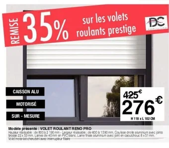 Chretien Matériaux Modèle présenté : VOLET ROULANTRENO PRO offre
