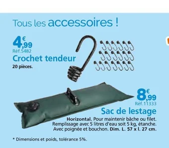 Provence Outillage Sac de lestage offre