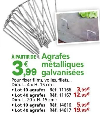 Provence Outillage métalliques Agrafes offre