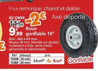 Provence Outillage Roue Gonflable 10" offre